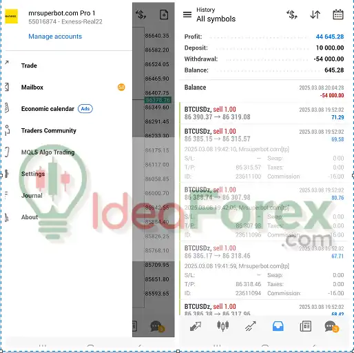 The EA MT4 Live Results