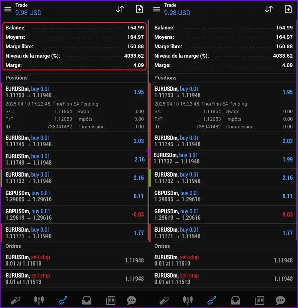 ThorFinn EA Live Trading
