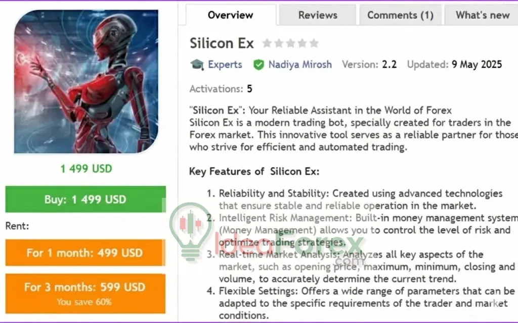 Silicon Ex EA MT4 Overview