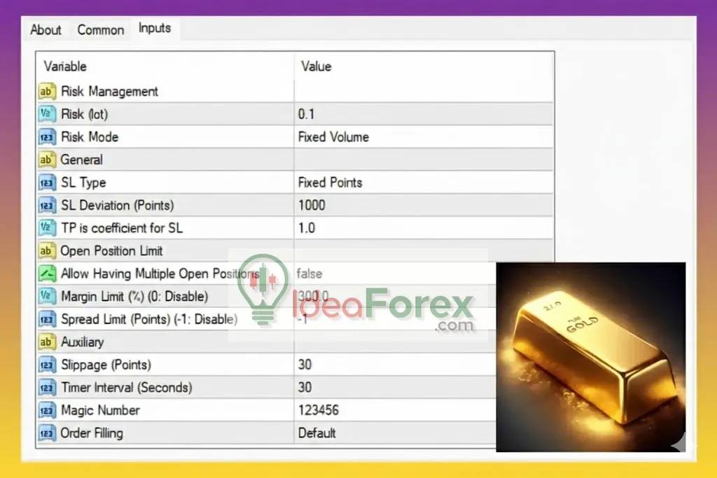 GOLD Dahab MT4 Settings Review