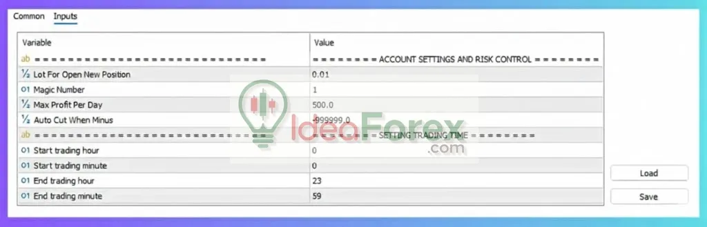 Super Scalper Gold Killer MT5 Settings